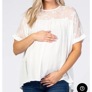 Pinkblush, size small but fits more like a large in my opinion. White.